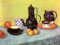 Still Life with Blue Enamel Coffeepot Earthenware and Fruit Vincent van Gogh